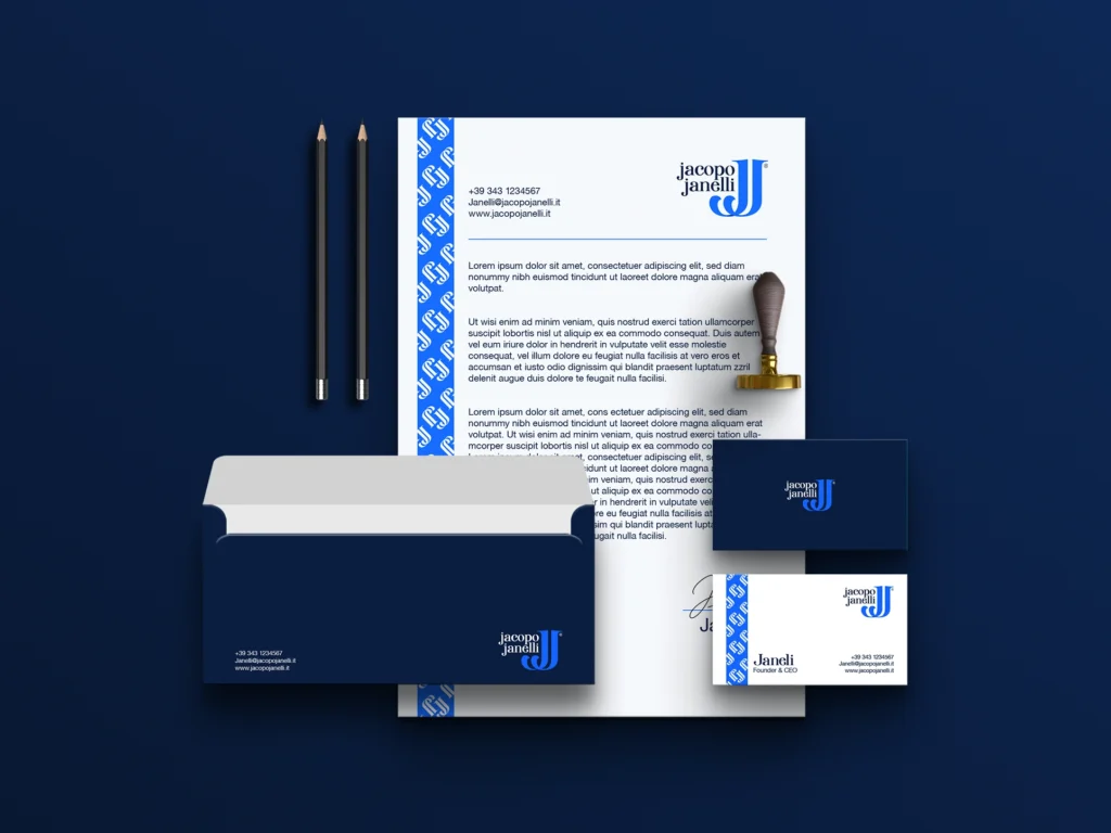 Biglietti da visita e branding Jacopo Janelli