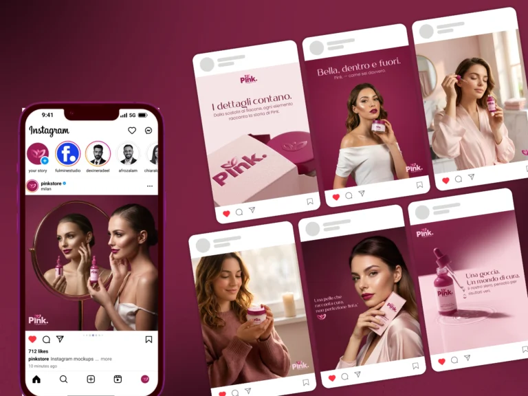 Design packaging brand Pink