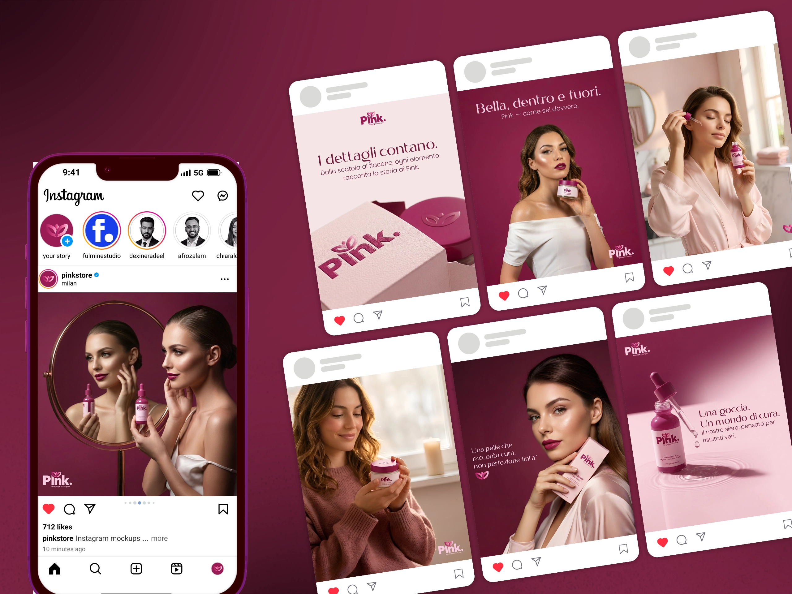Design packaging brand Pink